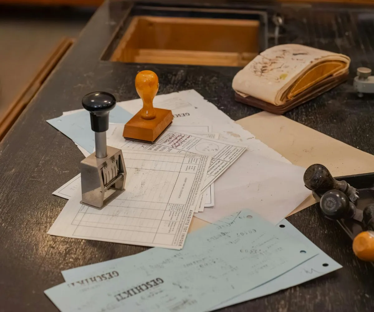 Compliance calendar with deadlines marked on a desk